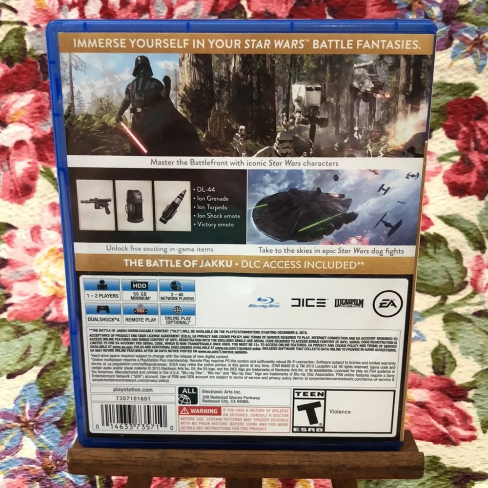 Star Wars Battlefront - Deluxe Edition Sony PlayStation 4, 2015 +Collector Disc!